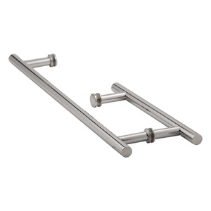 Polished Stainless Steel 8" X 18" Ladder Pull Towel Bar/Handle Combo