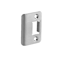 Adams Rite® Brushed Stainless Frame Lock Strike for Offset Hung Door Frame