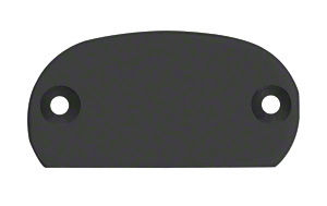 CRL Matte Black 320X Series Decorative End Cap