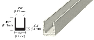 CRL-U.S. Aluminum A20033 Black Anodized 'L' Angle, 2-7/8 x 7/8