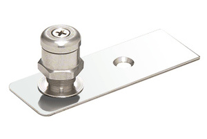 CRL Polished Stainless Floor Mounted Adjustable Free-Swing Pivot