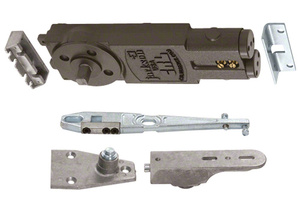 CRL Jackson® Heavy-Duty Spring 7/8" Extended Spindle 90º Hold Open Overhead Concealed Closer With "S" Side-Load Hardware Package