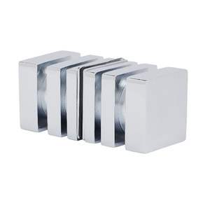 CRL Polished Chrome Square Back-to-Back Style Knobs