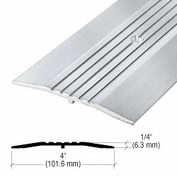 CRL 4" Aluminum Commercial Saddle Threshold - 185" Length