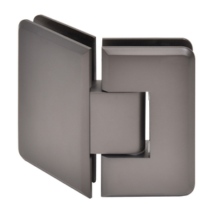 CRL Matte Gun Metal Cologne 045 Series 135º Glass-to-Glass Hinge
