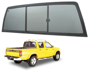 CRL Tri-Vent Three Panel Slider with Solar Glass for 1998+ Nissan Frontier