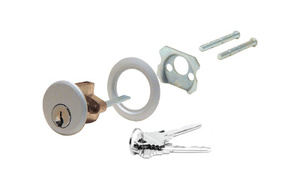 CRL Aluminum Rim Keyed Cylinder - Schlage® 'C' Keyway - Keyed Alike