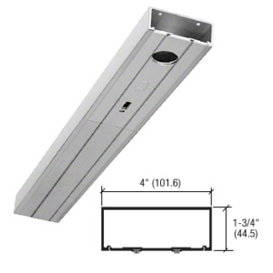 CRL-U.S. Aluminum Clear Anodized 1-3/4" x 4" 400 Series Prepped Door Header
