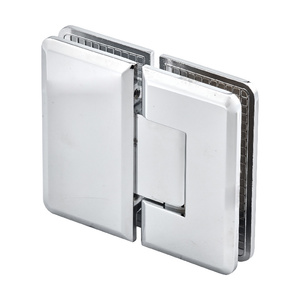 Polished Chrome 180° Glass to Glass Majestic Series Hinge