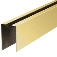 CRL Polished Brass 120" Cladding for W7B Series Windscreen and Smoke Baffle Base Shoe