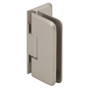 CRL Brushed Nickel Petite 044 Series Wall Mount Offset Back Plate Hinge