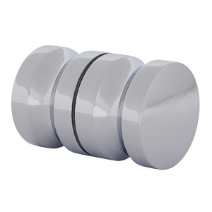 CRL Polished Chrome Euro Style Back-to-Back Shower Door Knobs