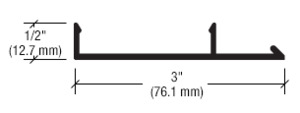 CRL-U.S. Aluminum White KYNAR® Paint 90 Degree Outside Corner Face Cap, 24'-2"