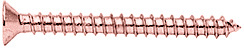 CRL Polished Copper 10 x 2" Wall Mounting Flat Head Phillips Sheet Metal Screws
