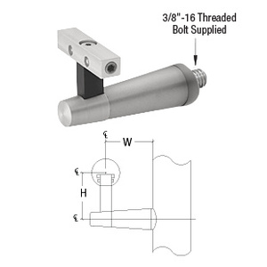 CRL-Blumcraft® Pacific Series Brushed Stainless Post Mounted Hand Rail Bracket