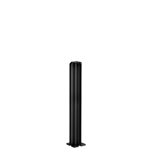 CRL Matte Black  12" Corner Design Series Partition Post