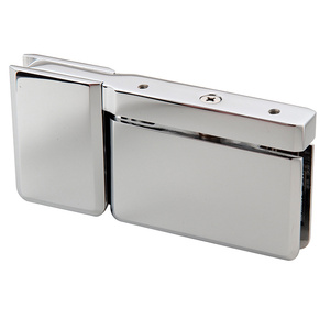 CRL Polished Chrome Top or Bottom Mount Senior Prima Pivot Hinge with Attached U-Clamp