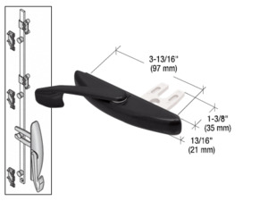 CRL Black Truth® 1-3/8" Multi-Point Latch Actuator