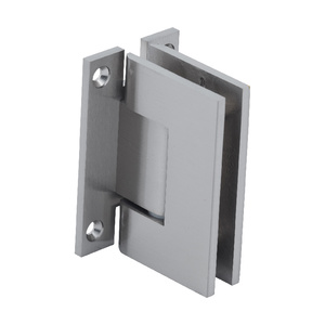CRL Brushed Nickel Geneva 037 Series Wall Mount 'H' Back Plate Hinge