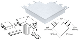 CRL Mill 400 Series Top Cap 90º Corner