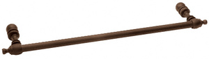 CRL Oil Rubbed Bronze 18" Colonial Style Single-Sided Towel Bar