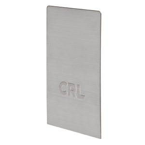CRL Brushed Stainless End Cap for B5L Series Low Profile Base Shoe