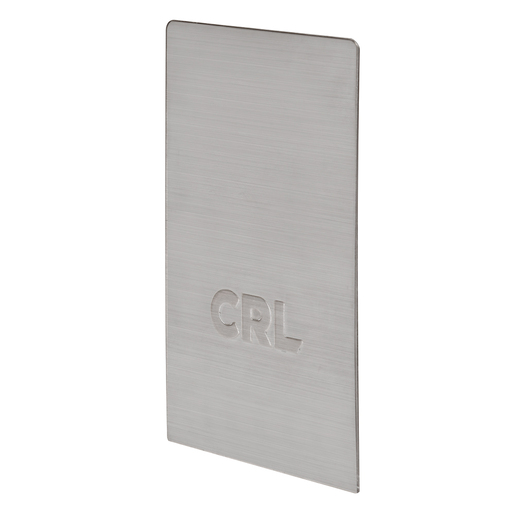 CRL Brushed Stainless End Cap for B5L Series Low Profile Base Shoe