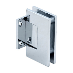 CRL Chrome Geneva 074 Series Wall Mount Short Back Plate Hinge