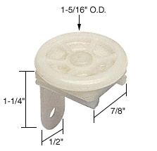 CRL 1-5/16" Diameter Horizontal Roller Guide for Peachtree Citation 3 Doors