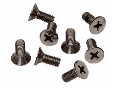 CRL Oil Rubbed Bronze 5 x 12 mm Cover Plate Flat Head Phillips Screws
