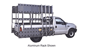 CRL White 72" x 86" Steel Glass Rack for 1/2 Ton Pickup Trucks