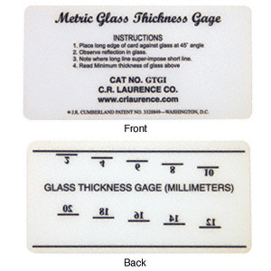 CRL MG1500SS Fractional and Metric Scale Set for MG1500 Glass