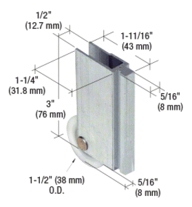 Sliding Mirror Closet Door Rollers Replacement Hardware Fits Contractors Part #W Sliding Mirror Closet Door Rollers Replacement Hardware Fits Contractors Part #W